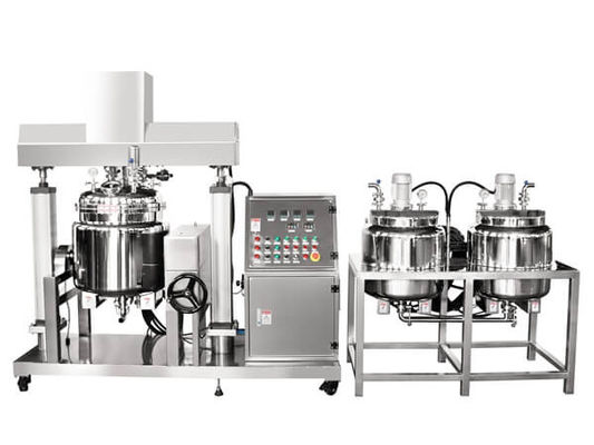 Hidrolik Lift Cylinder Vacuum Emulsifier Homogenizer Untuk Campuran Homogen